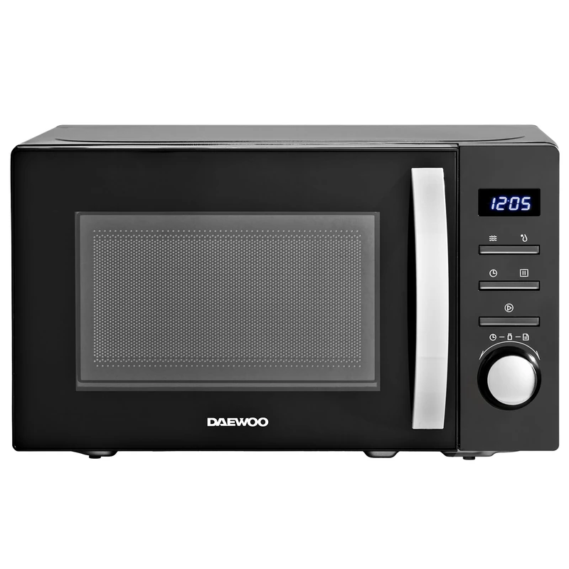 Daewoo Digital Microwave, 20L Capacity, 800W, Black, 8 Auto-Cook Menus, Kitchen Countertop