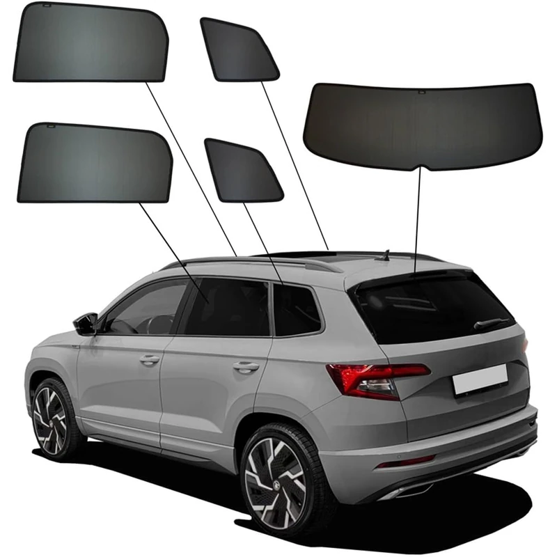 SunClip Privacy & Sun protection compatible with Skoda Karoq (NU) 2017-