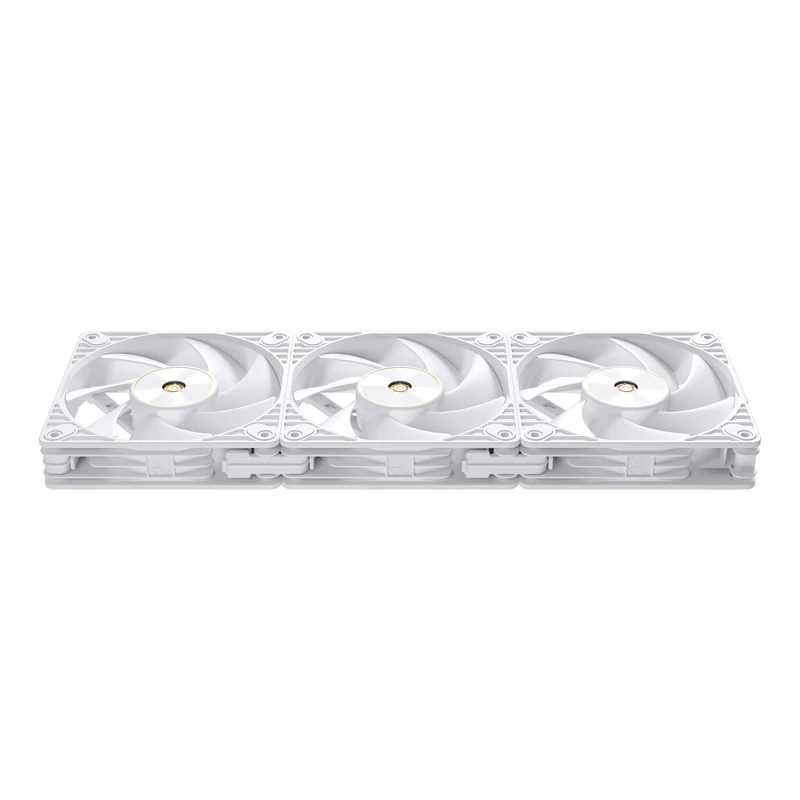 ASUS ProArt PF120 Triple Pack - 120mm PMW Fans, High Performance, 28mm Frame, LCP Blades, Quiet Operation, Precision Engineering, Chain Connectors, White