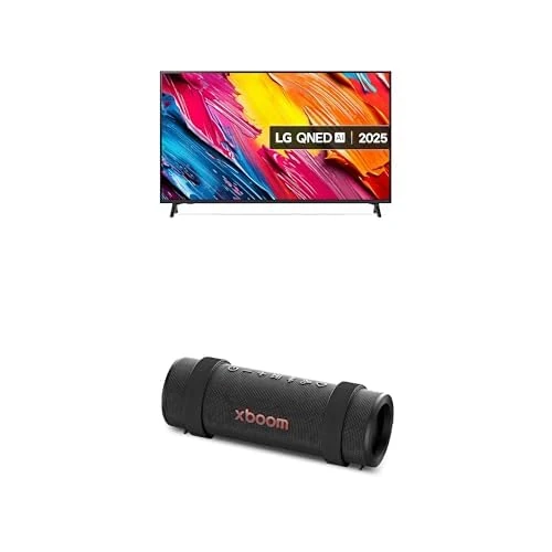 LG 65QNED70A6A 65-Inch 4K UHD Smart TV bundle with xboom Grab Portable Bluetooth Speaker