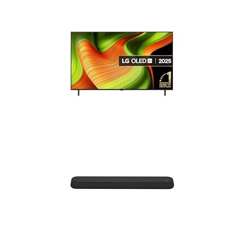 LG OLED55B56LA 55-Inch OLED AI 4K UHD Smart TV bundle with USE6S 3.0 Ch Bluetooth Soundbar
