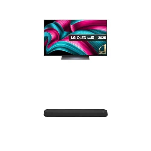 LG OLED48C55LA 48-Inch OLEDevo AI 4K UHD Smart TV bundle with USE6S 3.0 Ch Bluetooth Soundbar