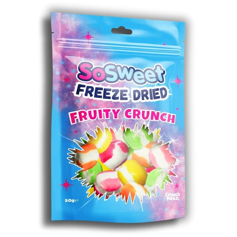 SoSweet Freeze Dried Sweets - Fruity Crunch, 12 x 50g