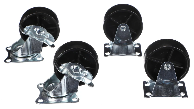 SIXTOL MECHANIC TROLLEY ROGER | Replacement Roller Set for Tool Trolley | 4 Wheels with Brake