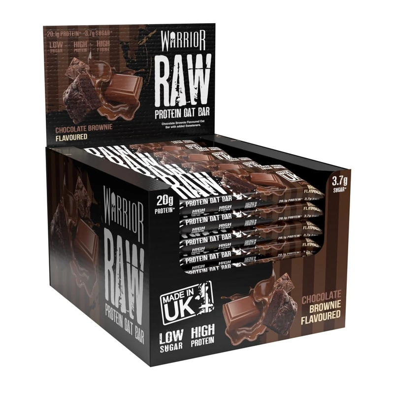 Warrior Raw Protein Bars - 20g Protein Chocolate Brownie Flapjack