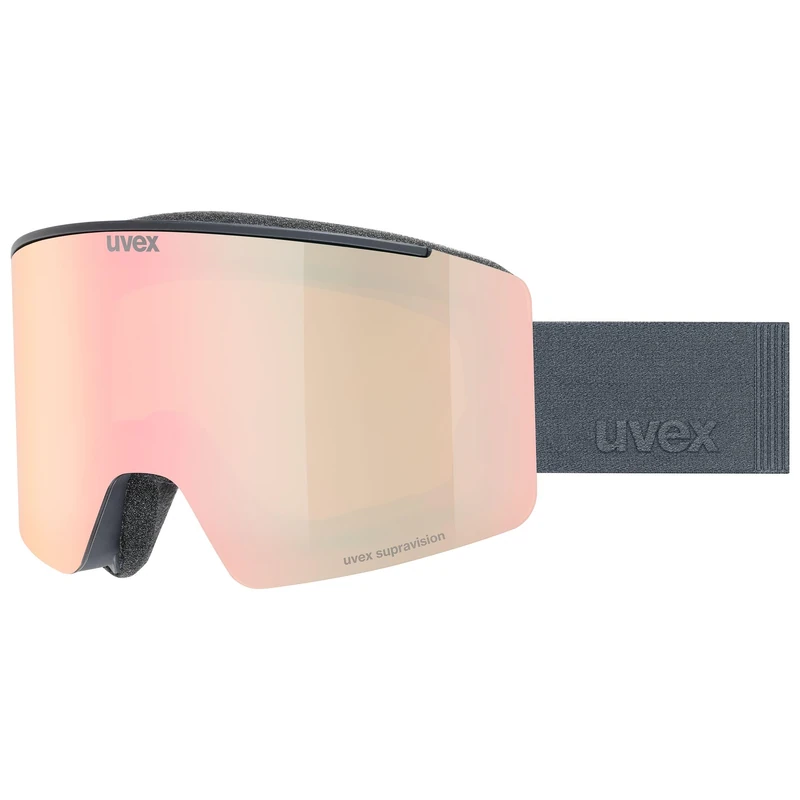 Uvex Unisex-Adult, ignite FM ski goggles, black matt/mirror rose, one size - Image 1