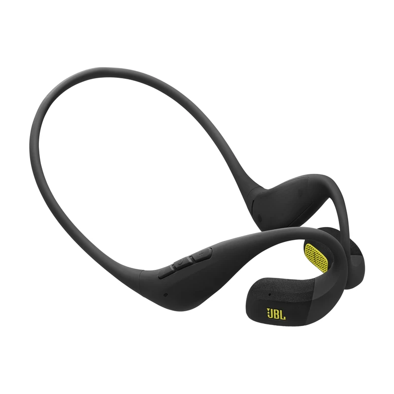 JBL Endurance Pace Open-Ear Sport Headphones with Bluetooth, 10-Hour Battery Life, Lightweight Titanium Memory Wire Neckband, IP68 Waterproof & Dustproof, JBL OpenSound Technology, Black/Lime