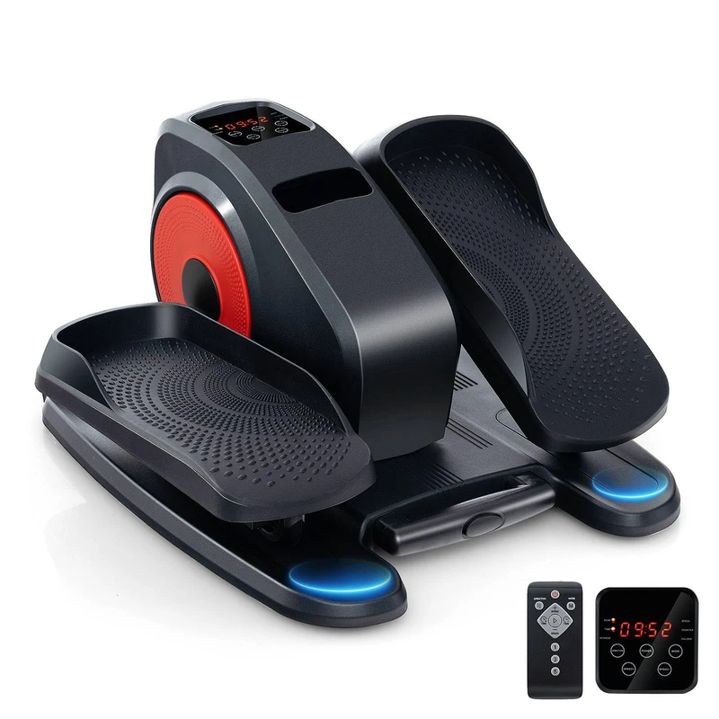 GYMAX Elliptical Cross Trainer, Under Desk Seated Leg Pedal Exerciser