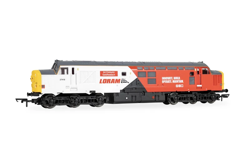 Hornby R30436 RailRoad - Loram - Class 37 - 'An Comunn Gaidhealach' 37418 Locomotive Era 11 Model Train