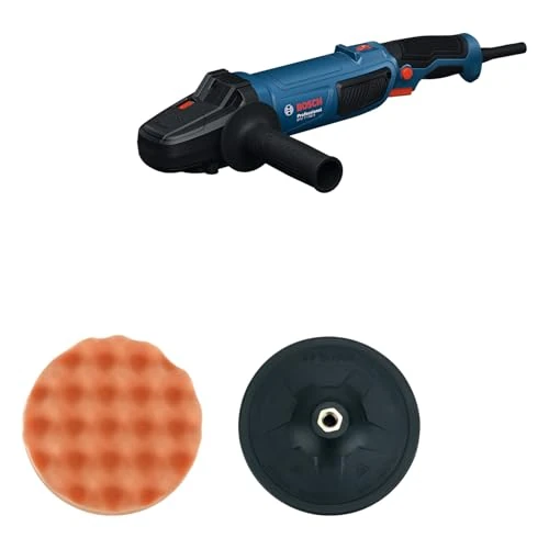 Bosch Professional Rotary Polisher GPO 11-180 S (incl. 1x Backing Pad 180mm, 1x Sponge Pad 180mm 1x Auxiliary Handle)
