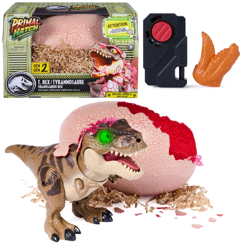 Primal Hatch Jurassic World Interactive T-Rex Toy Dinosaur Egg