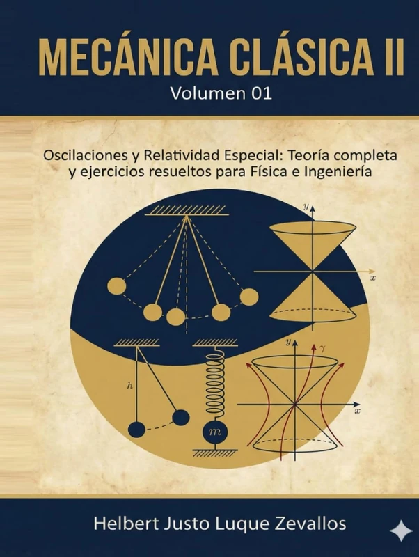 Mecánica clásica II Volumen 01: Oscilaciones y Relatividad Especial: Teoría completa y ejercicios resueltos para Física e Ingeniería (Licenciatura en Física)