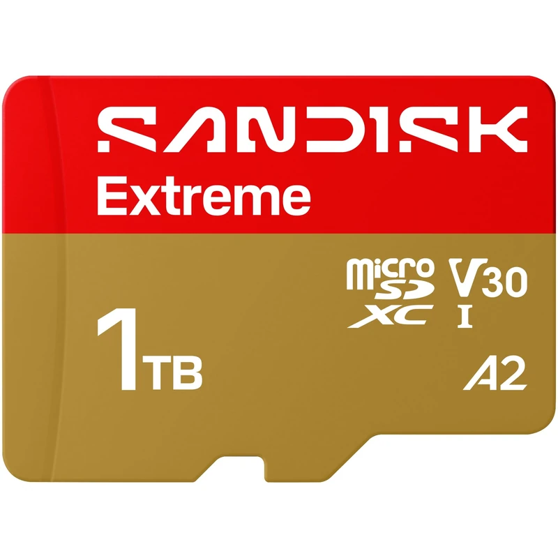 SANDISK Extreme microSDXC Card 1TB, UHS-I + SD Adapter (up to 245MB/s read, 170MB/s write speed, 5.3K video, C10, V30, U3, A2) For Action Cams, Drones, Android devices, Laptops