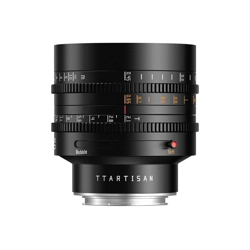 TTArtisan 50mm Full Frame T2.1 Metal Bodied Cine Lens Compatible with Leica L Mount - Black