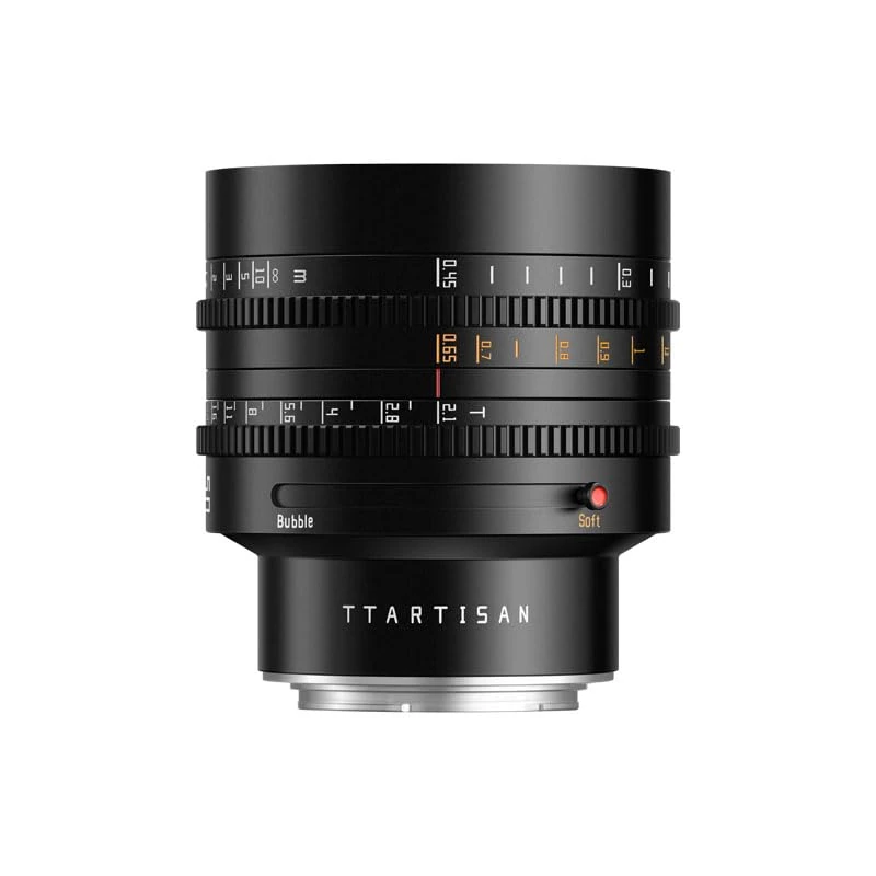 TTArtisan 50mm Full Frame T2.1 Metal Bodied Cine Lens Compatible with Nikon Z Mount - Black