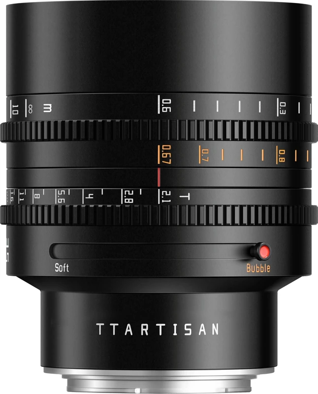TTArtisan 85mm Full Frame T2.1 Metal Bodied Cine Lens Compatible with Nikon Z Mount - Black