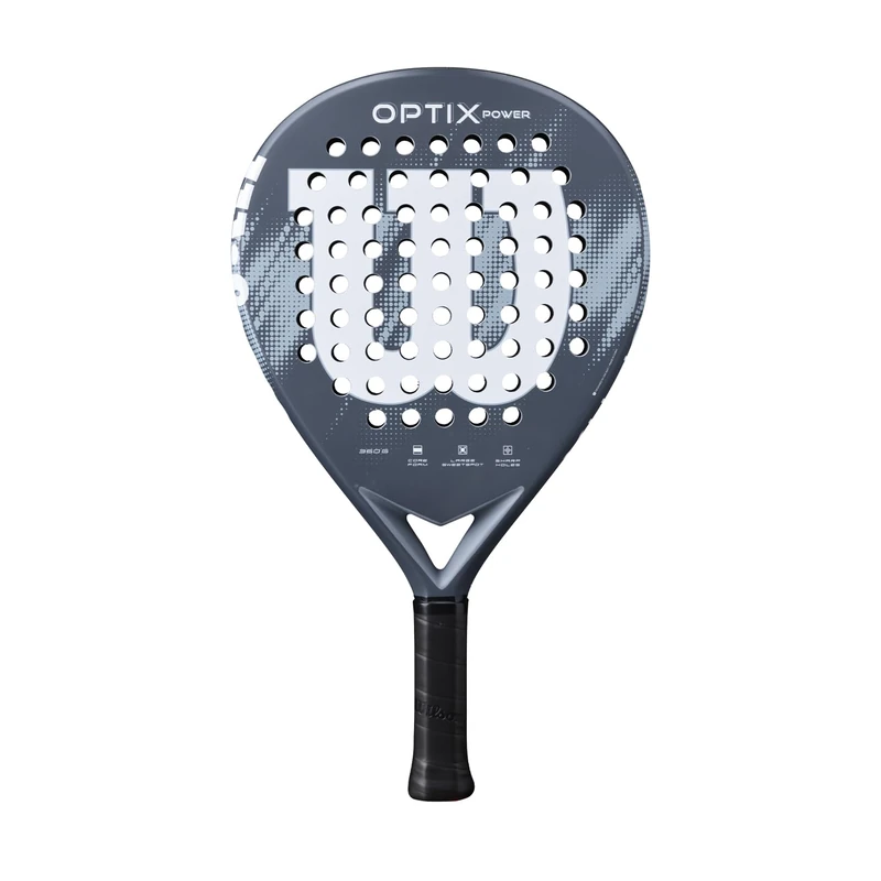 Wilson Optix V2 Padel Racket, With Fiberglass Frame & Teardrop Shape For Power & Comfort, For Recreational Play, Colour: Blue
