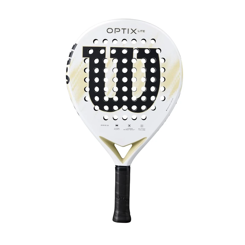 Wilson Optix V2 Lite Padel Racket, Beginner-Friendly Racket, With A Lightweight Fiberglass Face, Perfect For Practice or Friendly Games, Colour: White