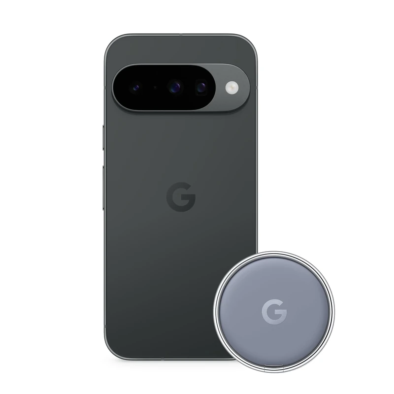 Google Pixel 10 - Unlocked Android Smartphone with Gemini, Advanced Triple Rear Camera, 24+ Hour Battery and 6.3" Actua Display - Obsidian, 128GB + Pixelsnap Ring Stand