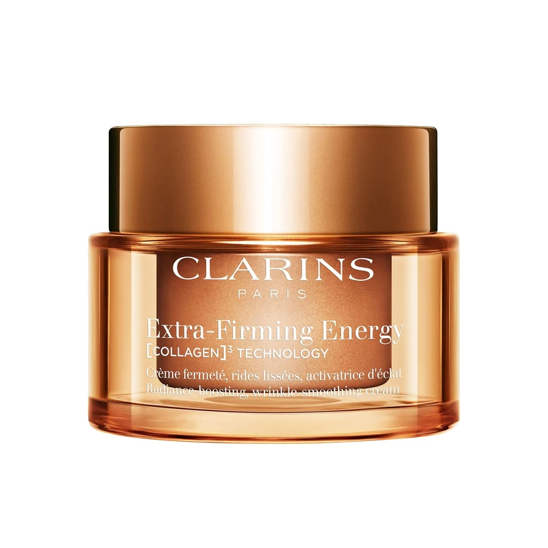 Clarins Extra-Firming Energy 50ml | 2-in-1 Firming and Radiance Boosting Anti Aging Face Cream | Contains Collagen Polypeptide & Niacinamide | Refillable | All Skin Types