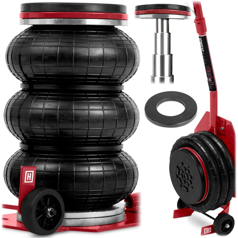 Humberg Car Lift Pneumatic Snowman - Fast and Safe Lifting - for SUV Cars and Vans - Lifting capacity 3,5 t - Height 150-400 mm