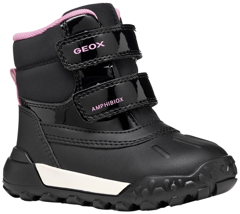 GEOX Baby Girl B Trekkyup Girl B AB Ankle Boots Black/DK Pink 20_EU