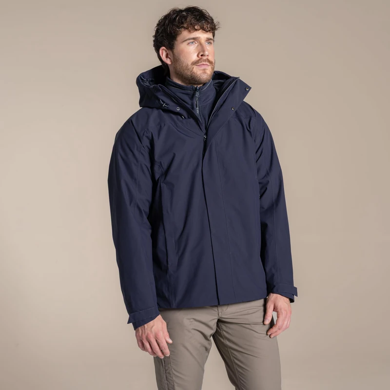 Craghoppers Unisex Expbc Expert Basecamp 3in1 Jacket, Dark Navy, 3XL EU