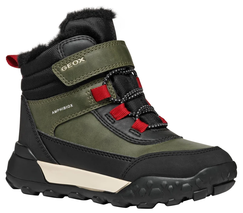 GEOX Junior Boy J Trekkyup Boy B ABX Ankle Boots DK Green/Black 35_EU