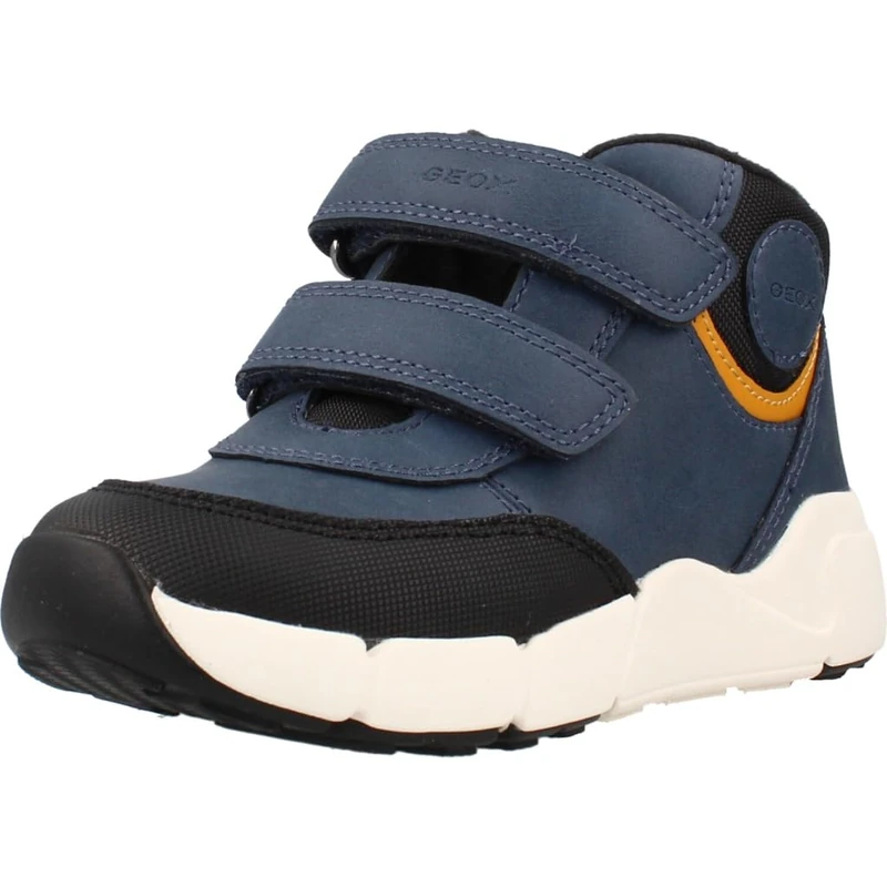 GEOX Baby Boy B Flexyper Mini Boy Ankle Boots Denim/Orange 22_EU