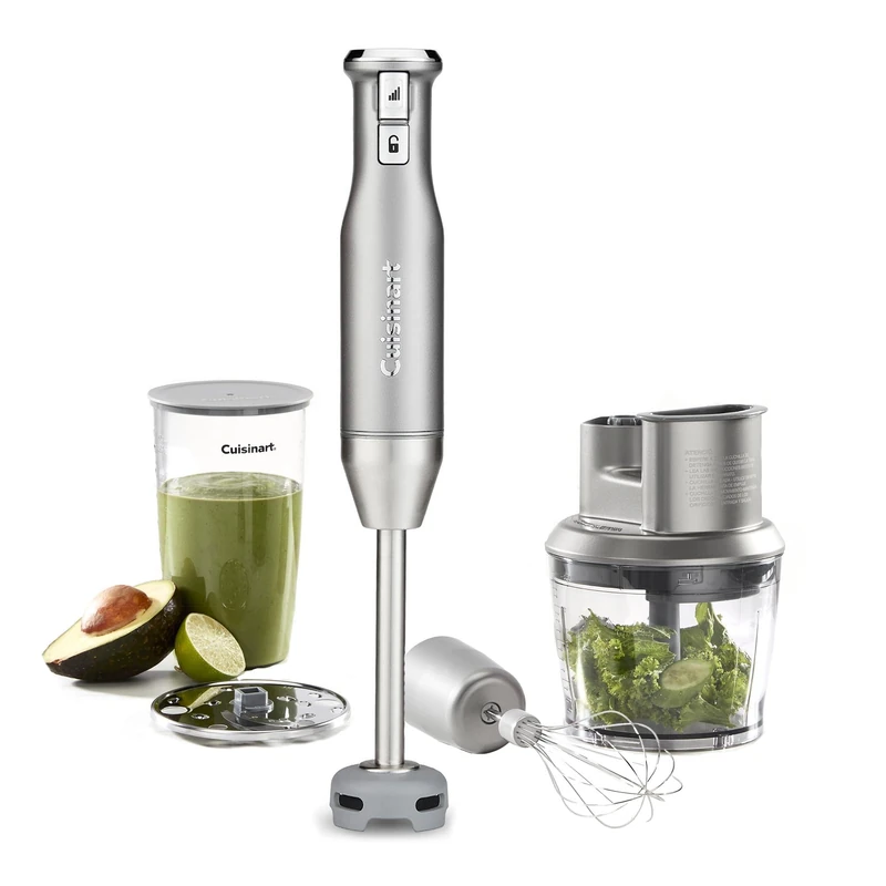 Cuisinart 4-in-1 Handheld Stick Blender | 400-Watt | Blender, Whisk, Food Processor, Chopper | Variable Speed Control | BPA-Free No-Scratch Bowl | Storage Container | Stainless Steel Blade