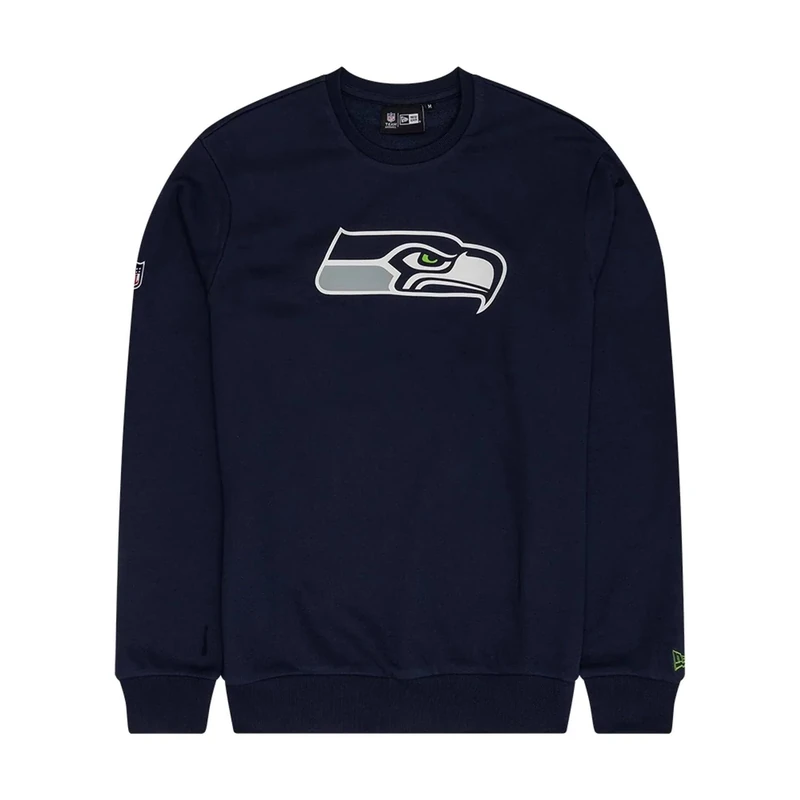 New Era Seattle Seahawks NFL Crew Neck Pullover Navy