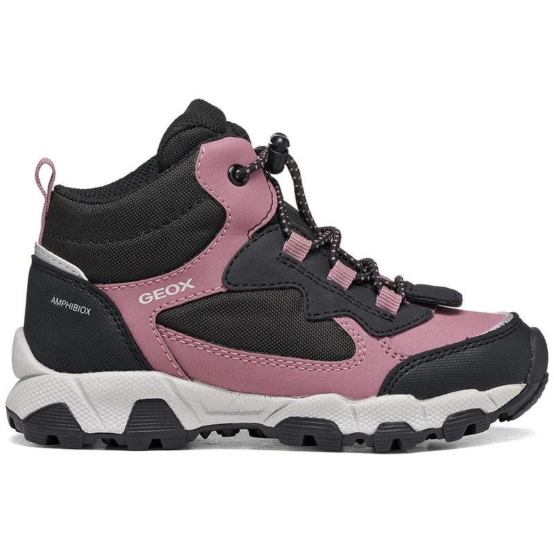 Geox Junior Girl J Magnetar G. B ABX Trainers DK Rose/Black 27_EU