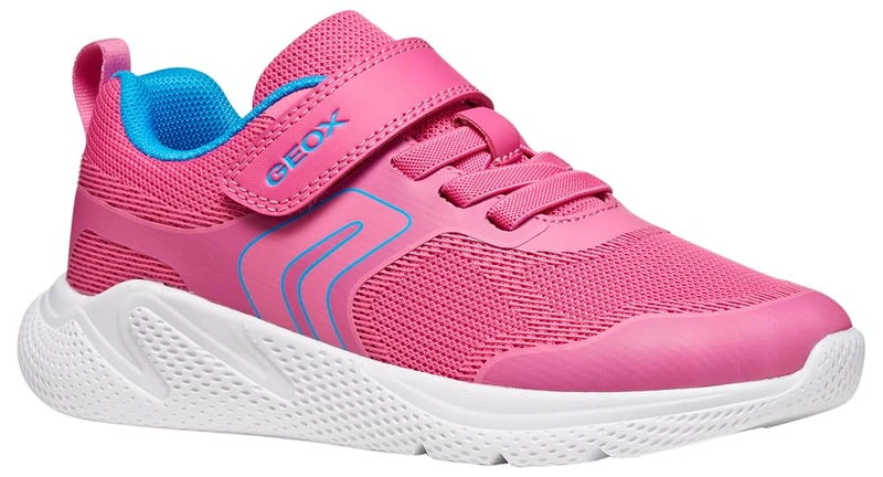 Geox Junior Girl J Sprintye Trainers - Fuchsia/Royal 39 EU