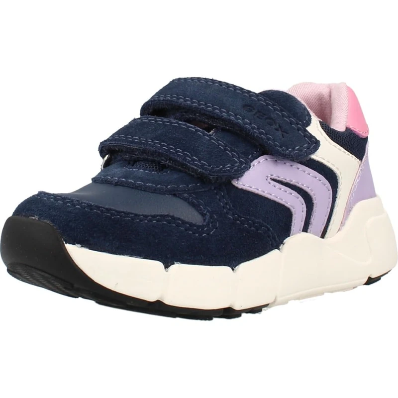 Geox Baby Girl B Flexyper Mini Girl Trainers Navy/Lilac 21_EU