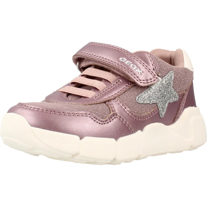 Geox Baby Girl B Flexyper Mini Girl Trainers DK Pink/Silver 25_EU