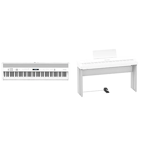 Bundle of Roland FP-90X | Flagship Portable 88-Note Digital Piano + ROLAND KSC-90-WH Piano Stand