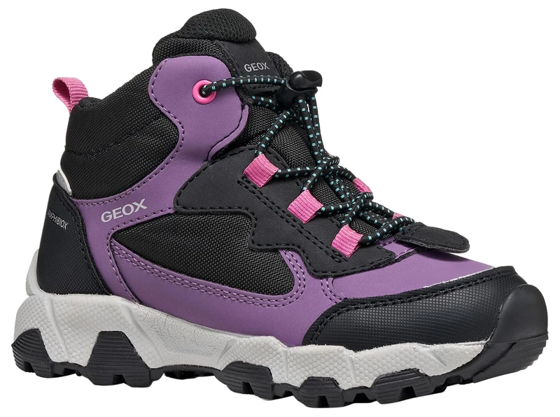 Geox Junior Girl J Magnetar G. B ABX Trainers Purple/Black 35_EU