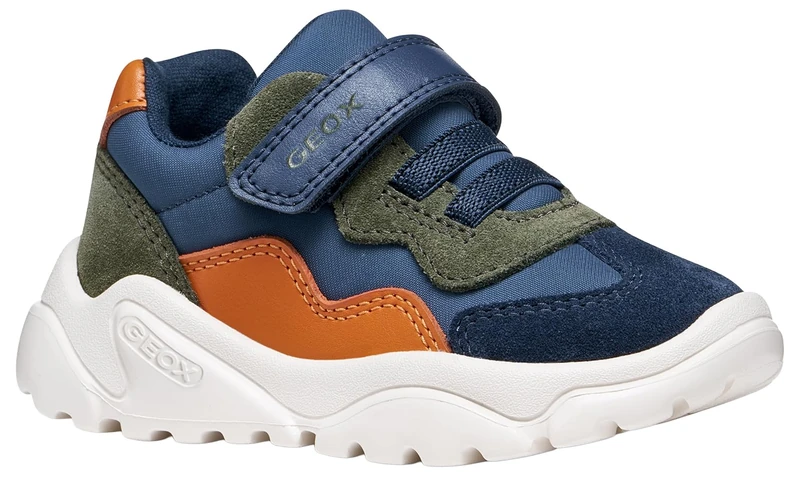 Geox Baby Boy B CIUFCIUF Sneakers - Navy/Orange Size 21