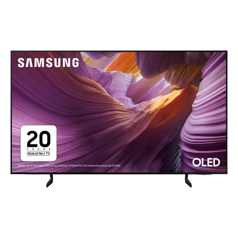 Samsung Smart TV 55-Inch S84F 4K OLED Television for Live Football & Home Cinema, OLED HDR, 4K AI Upscaling, Motion Xcelerator 120Hz Gaming TV, Dolby Atmos, Vision AI [2025]