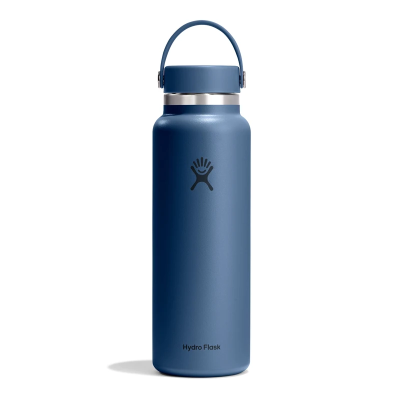 Hydro Flask – Wide Flex Cap 1,182 ml (40 oz) Bottle – Stainless Steel, Leakproof – Insulated Cold 24 Hrs & Hot 12 Hrs – Harbor Blue