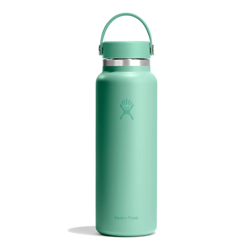 Hydro Flask – Wide Flex Cap 1,182 ml (40 oz) Bottle – Stainless Steel, Leakproof – Insulated Cold 24 Hrs & Hot 12 Hrs – Mermaid Green