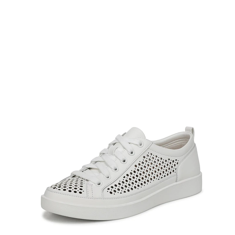 Vionic Women's Winny Perf Lace-Up Trainers, White Leather, Medium Fit, UK 6 - Image 1