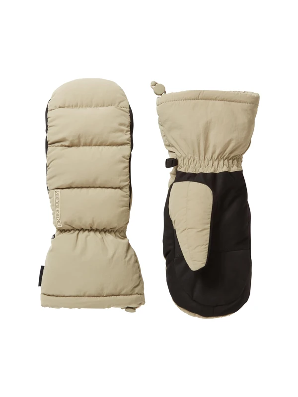 SEALSKINZ | Langley | Waterproof Women's Lightweight Insulated Puffer Mitten | Cream XL