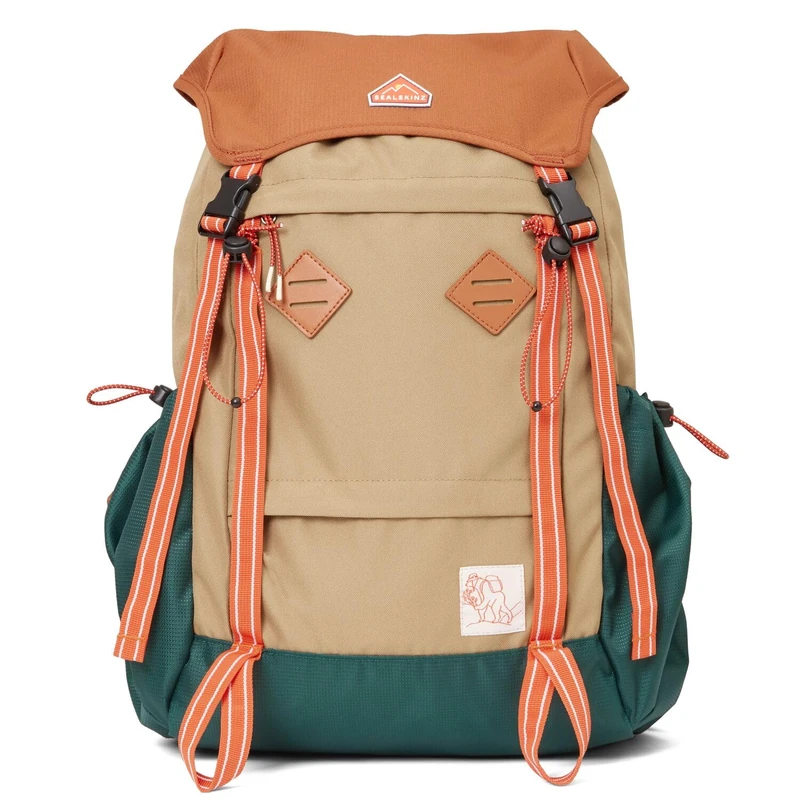 SEALSKINZ | Buckenham | Water Repellent Backpack | Rucksack | Waterproof Cover | Polyester | 25L | 48x30x20cm | Outdoors | One Size - Beige