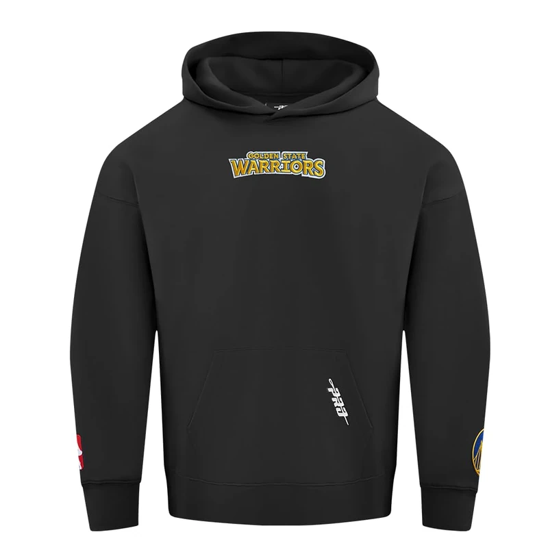 Pro Standard Mens NBA Golden State Warriors Wingspan Pull Over Hoodie Black XL