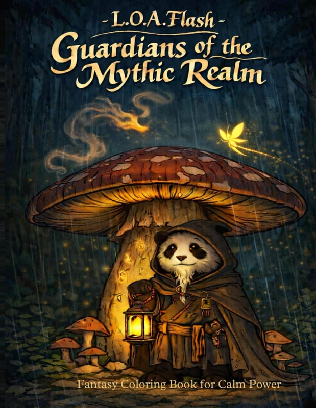 Guardians of the Mythic Realm: Fantasy Coloring Book for Calm Power (LOA Flash Coloring Books)