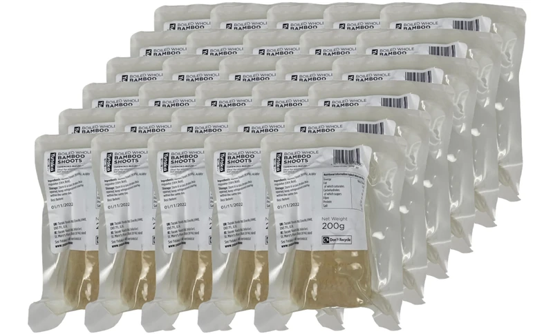 Yutaka Bamboo Shoots Whole 200g (Pack of 30) | Authentic Asian Pickled Bamboo Shoots | Ready to Use in Stir-Fries, Soups & Salads | Vegan & Gluten-Free