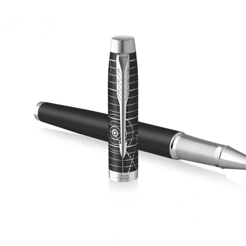 Parker IM Premium Rollerball Pen | Legacy of Flight | Chrome Trim | Fine Point | Gift Box