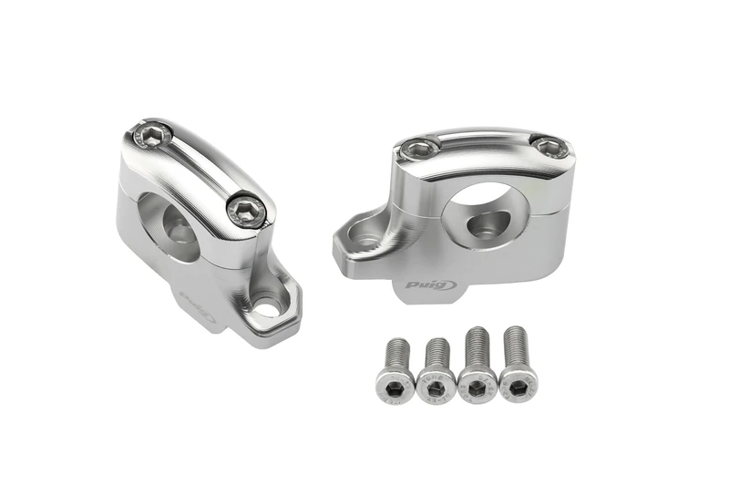 Puig 22360P Pullback Risers model specific design, Silver