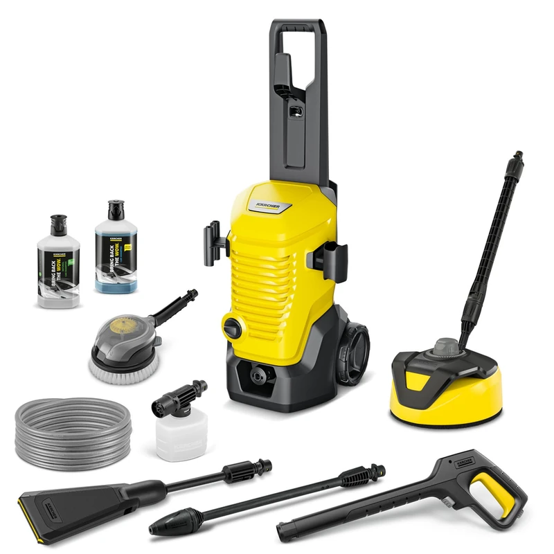 Kärcher high-pressure washer K 4 WCM Flex eco!Booster Car & Home, pressure: max. 130 bar, flow rate: 420 l/h, coverage: 30 m²/h, weight: 11.5 kg, high-pressure hose, eco!Booster, Car & Home Kit